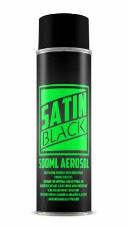 Satin Black Trade Spray Aerosol 500ml